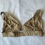 SKIMS  Swim plunge Bikini top, color desert, size L.‎ Photo 2