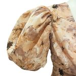 Missguided Mini Dress Size 0 Pink NWT Floral Coquette Flirty Puff Sleeve Frill Photo 8