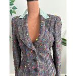 Armani Collezioni Vintage Tweed Wool Jacket Colorful Nubs Sz 6 Made n Italy Photo 2