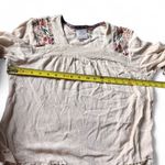 Knox Rose Size S Cream Floral Embroidered Lace Eyelet Peasant Blouse Top Rayon Photo 8