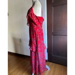KEEPSAKE the Label | Red Floral Heart and Soul Ruffle Midi Slip Dress | Large Photo 4