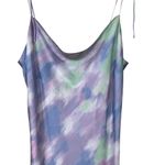 Skies Are Blue NWT Slip Maxi Dress Womens XL Multicolor Satin Sleeveless Tie Dye Photo 2