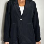 GRANA 100% Silk Black Blazer Size 6 Photo 0
