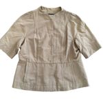 Ann Taylor Ann Taylor Loft Tan Brown Blazer Jacket Women Size 12 Formal Stylish Career Photo 0