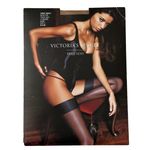 Victoria's Secret New!  Very Sexy Satin Top Thigh High Denier Nude Size C Photo 0