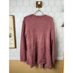 Free People  Pink Faux Fur Open Front Cardigan - Size - XS Photo 1