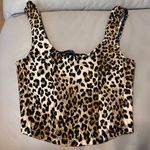 Bershka  cropped corset cheetah top Xs Photo 2