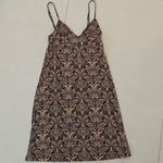 Zimmermann  Brown and Cream Long Sleeve Midi Dress Size 0 Photo 3