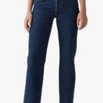 Levi's  32x27 Ribcage Riveted High Waist Ankle Straight Leg Jeans Dark Wash Photo 2