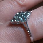 Malagasy Pine Apatite Sterling Silver Cluster Ring (Size 8) Photo 1