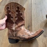 J.B. Dillon Square Toe Leather Western Cowgirl Boots Women’s Size 11B Brown Photo 0