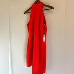 NWT Issue New York Bow Neck Back Tie Shift Dress Style 11785 Size L Elegant Red Size L Photo 3