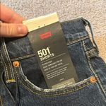 Levi's  Dark Blue 501 Frayed Hem Shorts Photo 1