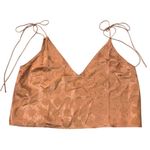 Victoria's Secret • satin polka dot cami top orange brown medium Photo 1
