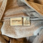 Chico's Chico’s Zenergy Women’s 2 Lg Beige Sequined Zip Up Jacket Side Ruched Athletic Photo 6