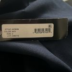 Betsy and Adam Satin Sarong Crepe Dress in Navy, Size 2 New w/Tag Retail $199 Photo 9