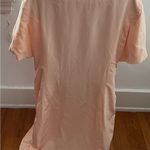 Vintage Barrie Pace Ltd peach 100% pure silk double breasted shift dress, size 6 Orange Photo 8