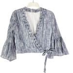 Tularosa  Revolve Estelle Cotton Top in Deep Blue Size S Photo 5