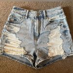 American Eagle  Outfitters Ripped Denim Blue Jean Shorts Size Size 00 Photo 0