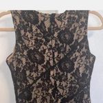 Danny & Nicole Black Sheath Midi Dress Sleeveless Crew Neck Photo 3