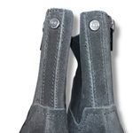 UGG  Womens Breeda Suede Ankle Boots Mid Heel Zip Closure Almond Toe Black Sz 9 Photo 7