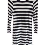 Karen Kane NWT Stretch Popover Dress Black White Striped Size Medium Photo 1