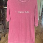 Beach Bum Comfort Colors T Shirt Oversized Large Red Photo 5