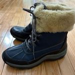 Clarks Collection Mazlyn Arctic Winter Snow Boots Blue Faux Trim Cozy Size 10 Photo 6