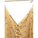 ASOS  Satin Starburst Print Button Down Tank Top Beige Size 12 Summer Baddie Boho Photo 5