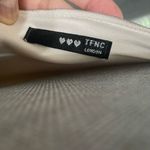 TFNC Bridesmaid satin one shoulder maxi dress with wrap skirt in champagne brown Tan Size 14P Photo 10