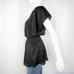 Lucy Paris Black Embroidered Blouse, size S Photo 5