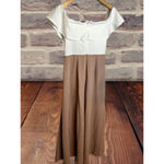 Luxxel  High-Low White & Tan‎ Romper - - Size Small Photo 3