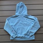 Champion Vintage  Reverse Weave Light Blue Size Large V Neck Hoodie Photo 5