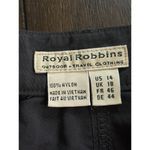 Royal Robbins  Hiking Pants Women's Size 14 Convertible Zip off Shorts Black Photo 4