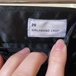 Gap Womens New  Black Satin Girlfriend Crop Mid Rise Pants Photo 2