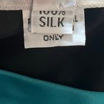 Mark Heister‎ Women's M Blouse 100% Silk Business Casual Office Blue Turquoise Size M Photo 5