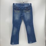Truce Jeans  raw hem deconstructed semi flare leg Photo 1