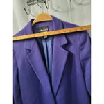 Sag Harbor  Vintage Women's Blazer Jacket Size 10 Purple 100% Wool Classic Retro Photo 4
