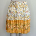 The Comfy And Ready Fiona Floral Mini Skirt in Yellow Photo 9
