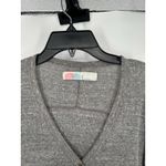 Free People  Bach Bonita Cardigan Ribbed Long Sweater Dress Duster Grey Medium Photo 5