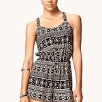 Forever 21 Black Tan Tribal Strappy Back Playsuit Photo 46