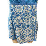 Avenue  Tank Top Size 18/20 Blue White Patterned Sleeveless Photo 3