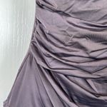 Badgley Mischka  Drape Maillot Brown Sweetheart Neckline Swimsuit Small EUC #5731 Photo 2