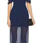 Amanda Uprichard  Darien Maxi Dress in Navy Photo 0