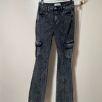 Women's Black Cargo Jeans Photo 1
