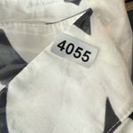 Akris Punto  Floral Print Cotton Tunic‎ Top Blouse Black White US 12 READ Photo 11