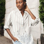 Pilcro  Anthropologie Long Sleeve Lacey Tunic Top Cottagecore Feminine Dainty XS Photo 0