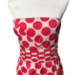 The Limited  Pink Polka Strapless Dot Dress Sz8 Photo 2