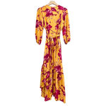 Color Me Courtney Eleanor Wrap Dress in Yellow Orchid bloom Size M Size M Photo 4