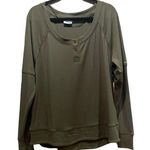 Columbia  Women’s Green Thermal Knit Henley Style Shirt Size XL Photo 0